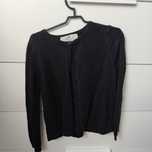 Czarny elegancki sweter rozpinany dziewczynka 122 128 h&m hm