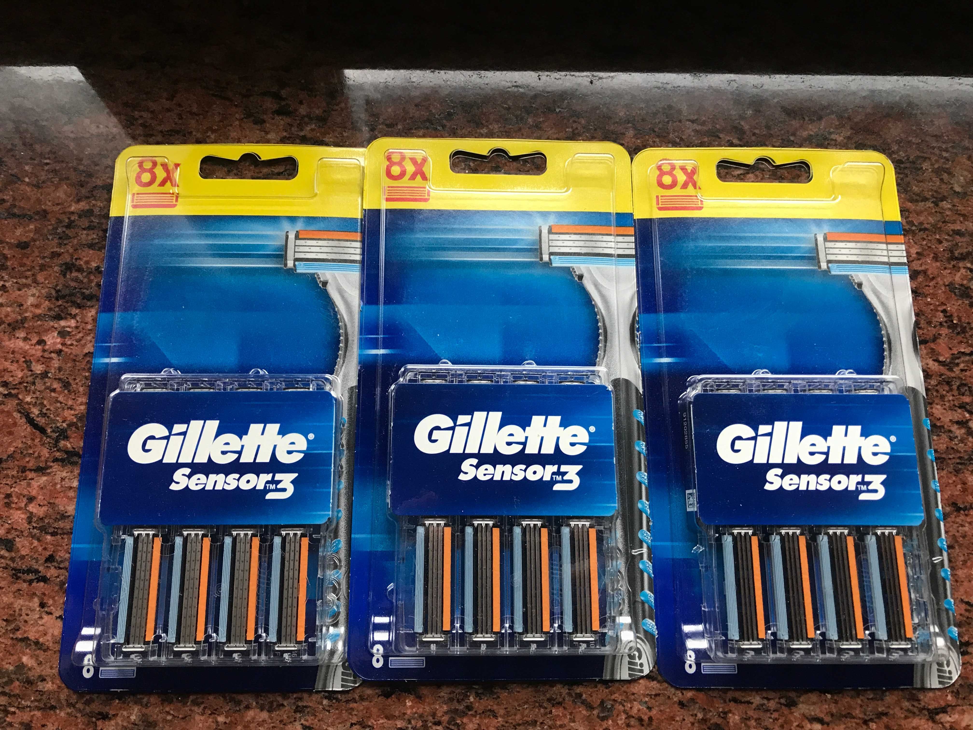 Gillette Excel sensor 8 szt (3 opakownia)