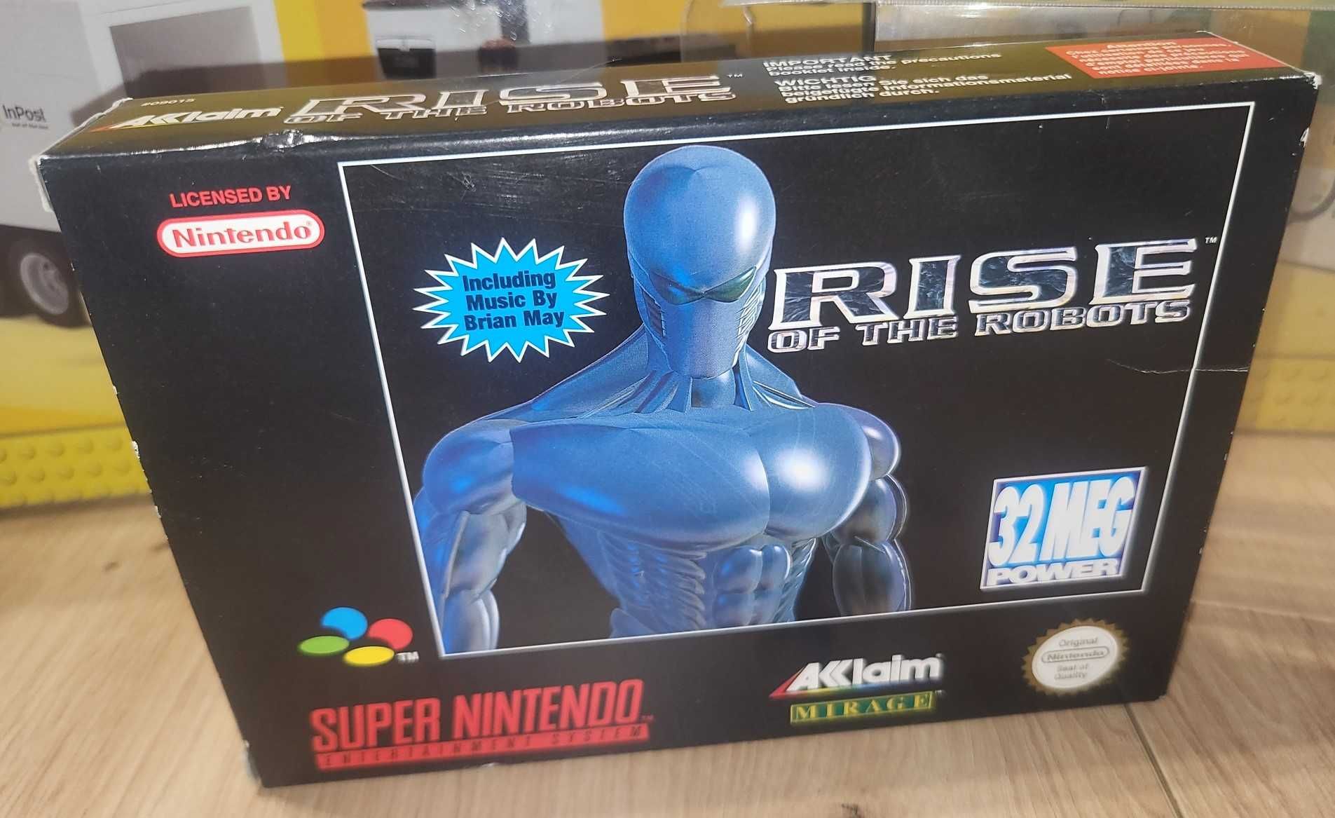 Gra Rise of the Robots - NINTENDO SNES - BDB- stan Komplet +Protektor