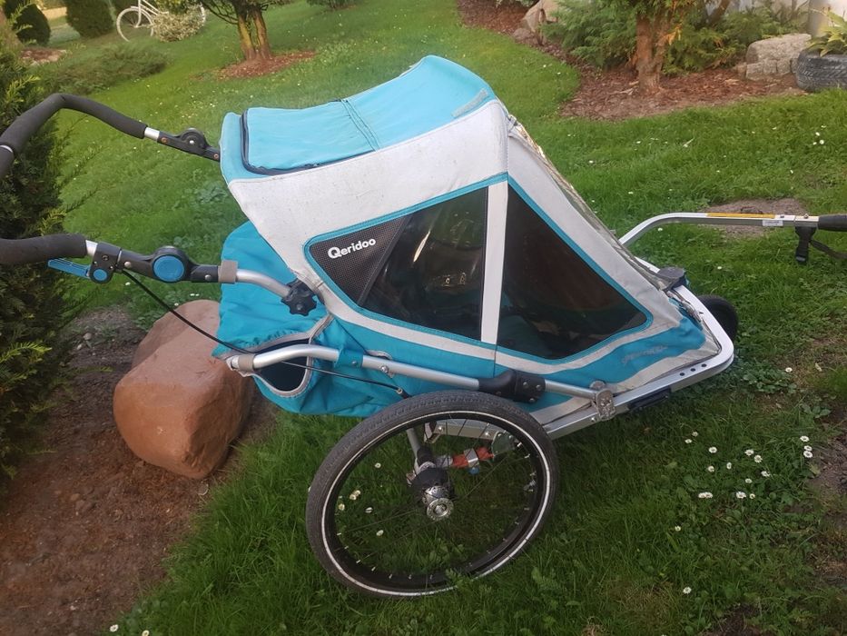 Przyczepka rowerowa Qeridoo 40kg  riksza do roweru wózek