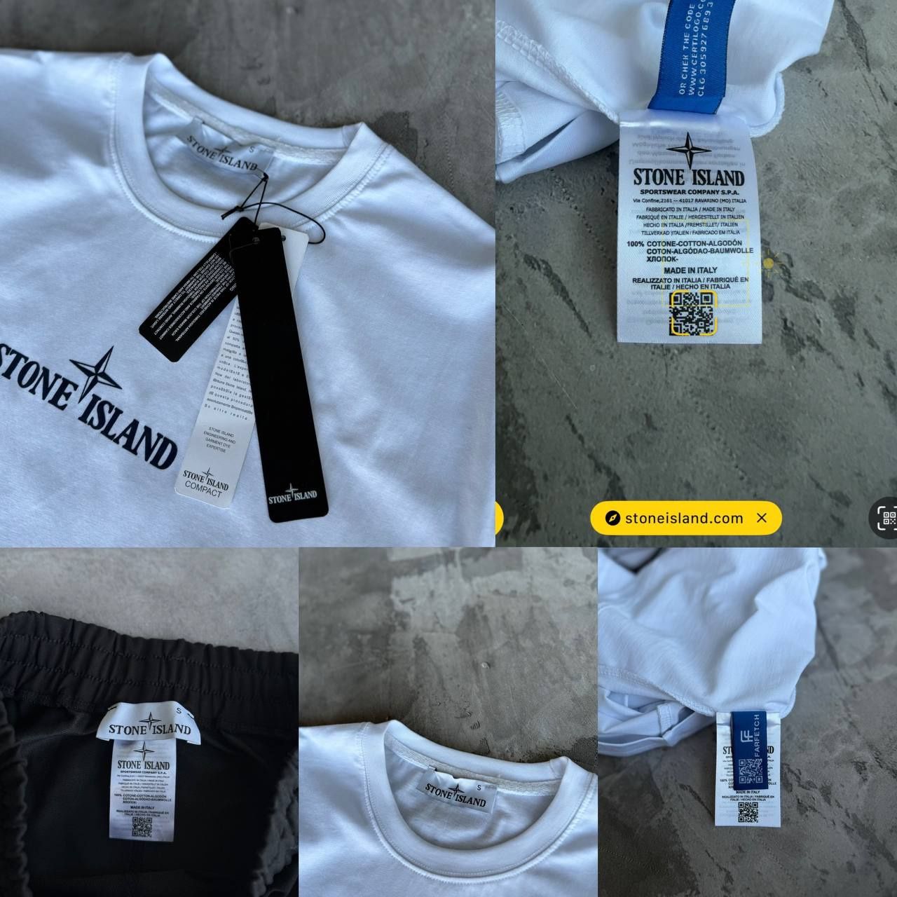 Stone Island | Чоловічий комплект: футболка + шорти | Premium Quality
