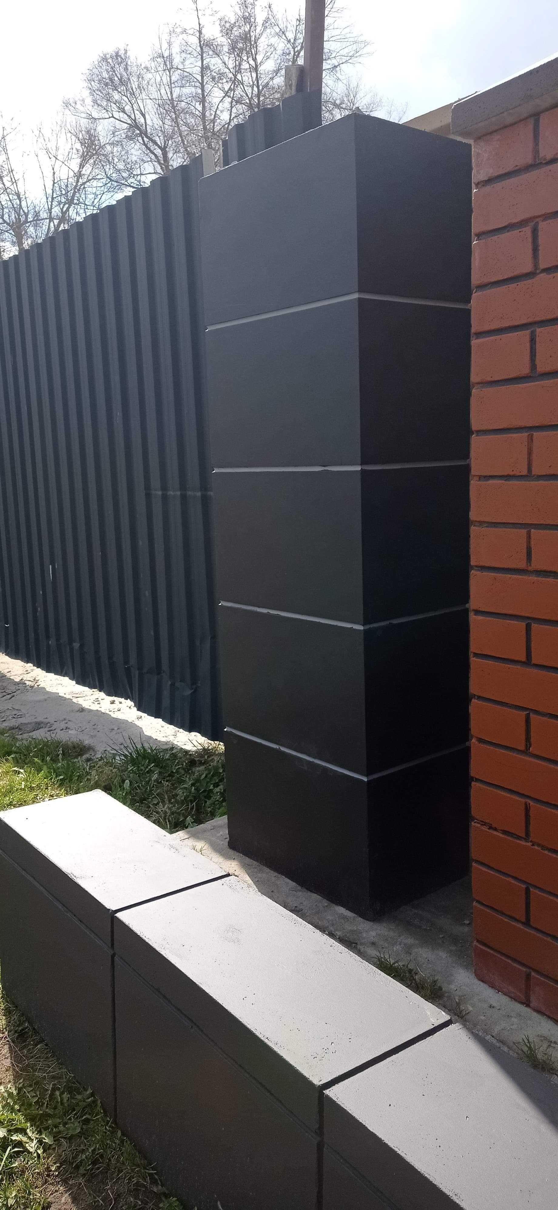 IMITACJA BLOCZEK GŁADKI MODULOWY Pustak Gładki imitacja klinkier słupe