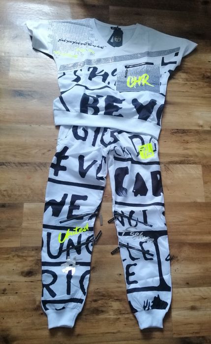 Dres biały bawełniany Charyzma L