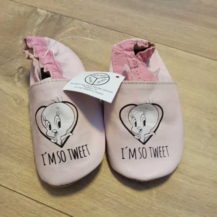 Nowe buciki-niechodki skórzane