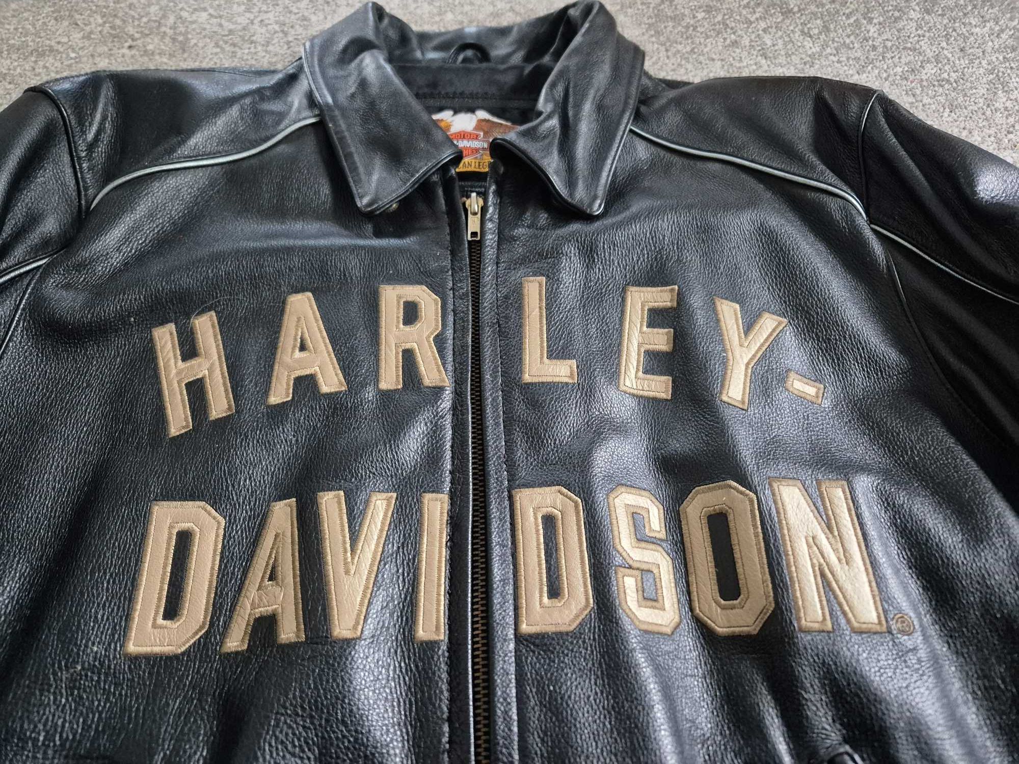 Casaco Harley Davidson Centenário 100 anos em pele tamanho L