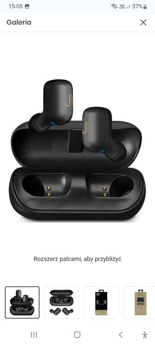 Słuchawki dokanałowe JAZ Twin Free TWS Czarny