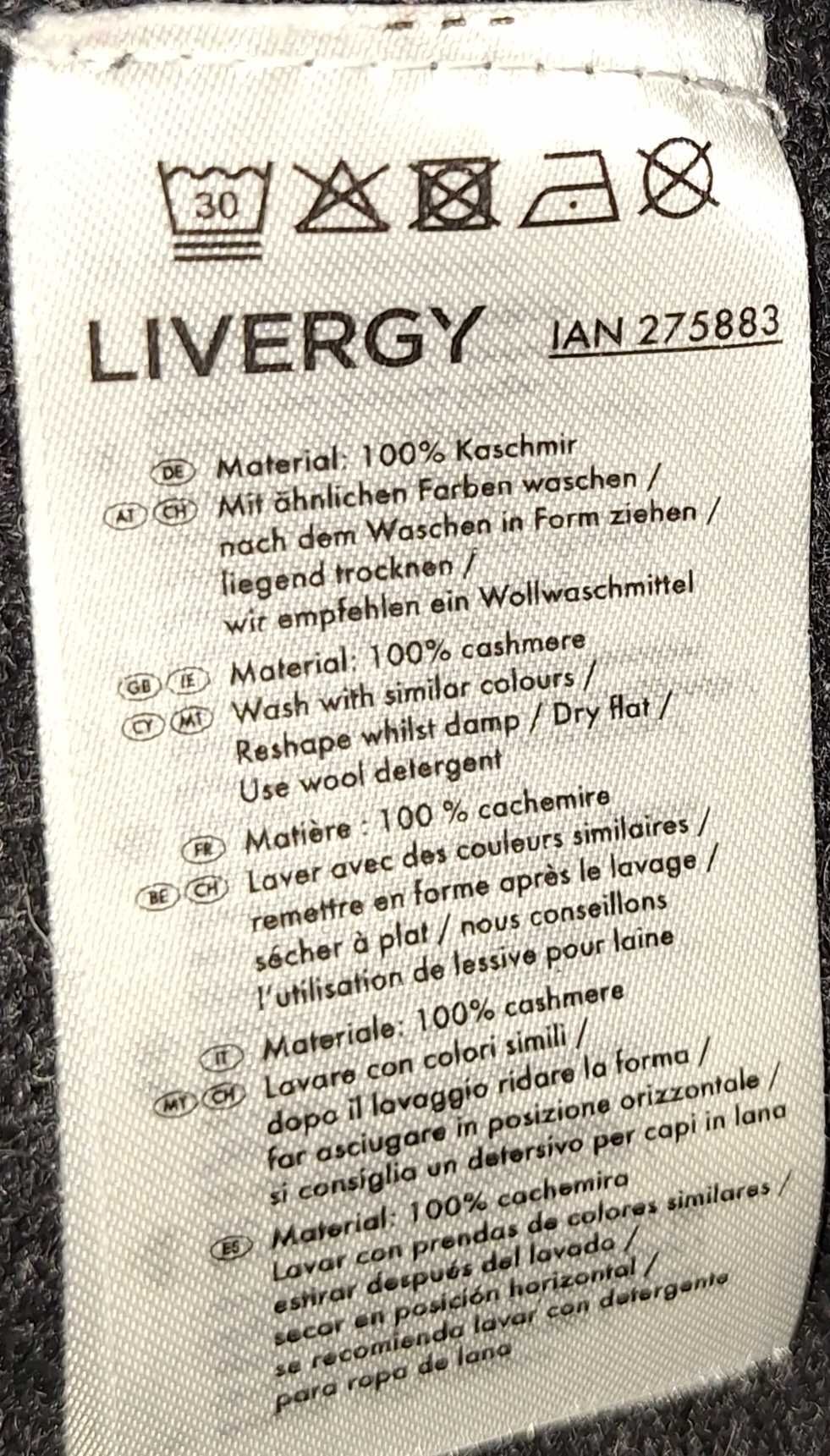 Sweter Livergy 100% kaszmir