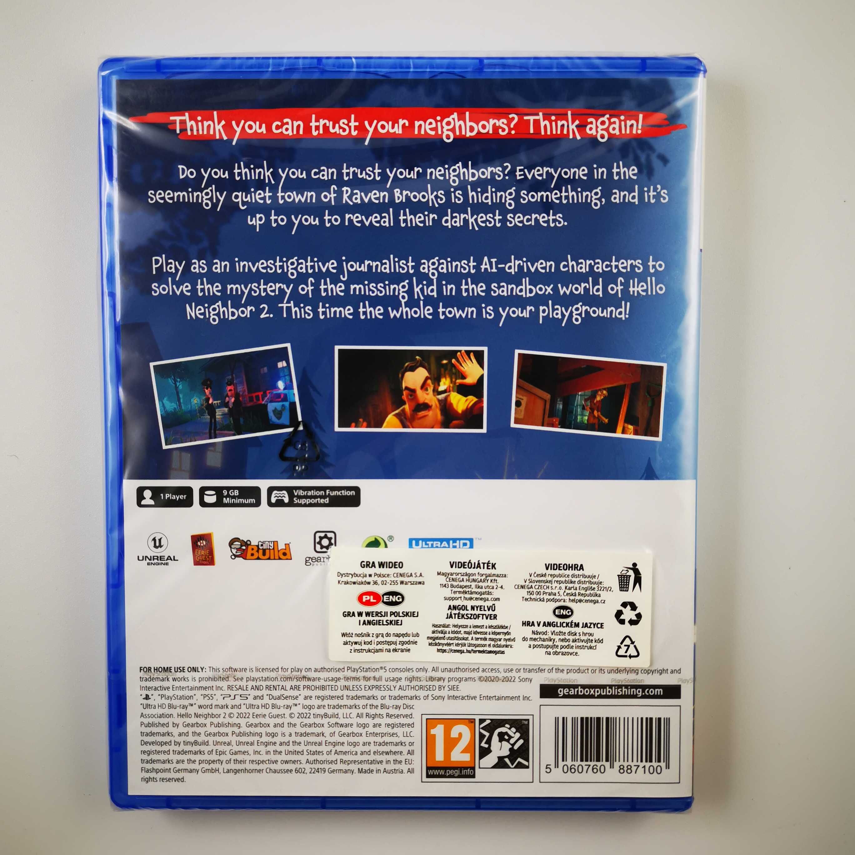 Hello Neighbor 2 PS5 PL Nowa