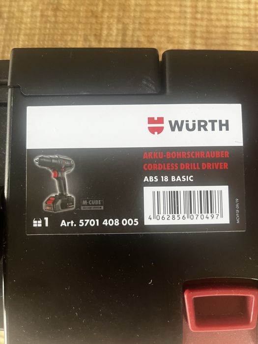 Wkrętarko wiertarka Wurth - NOWY kompletny Zestaw