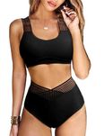 Nowy damski strój kąpielowy/dwuczęściowy/bikini/czarny/ S !5300! new