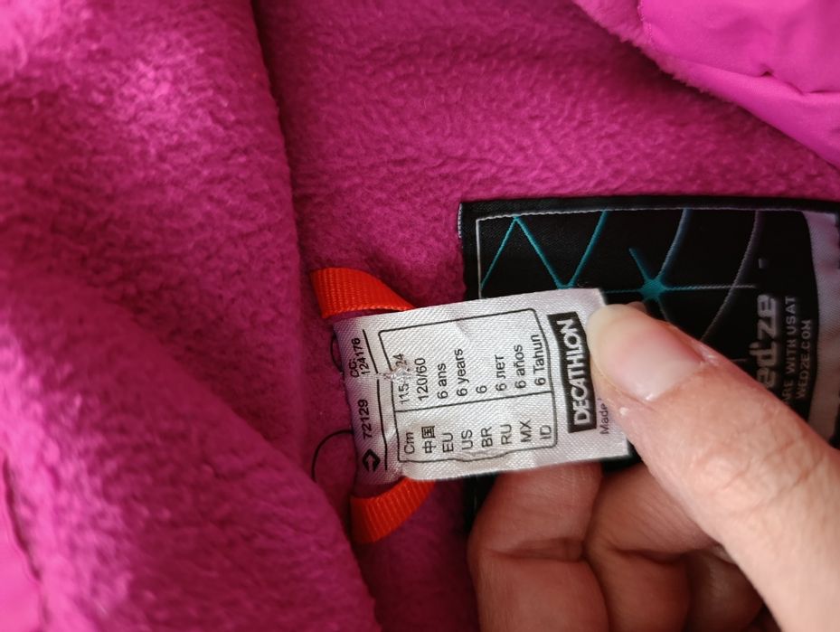 Kombinezon narciarski dla dziewczynki rozmiar 122