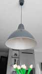 Lampa duża metalowa wisząca