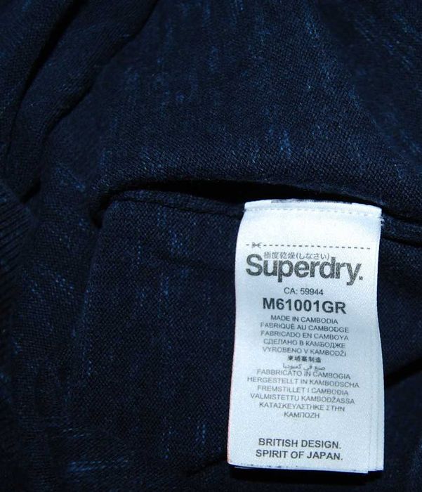 SUPERDRY M/L sweter męski bawełna