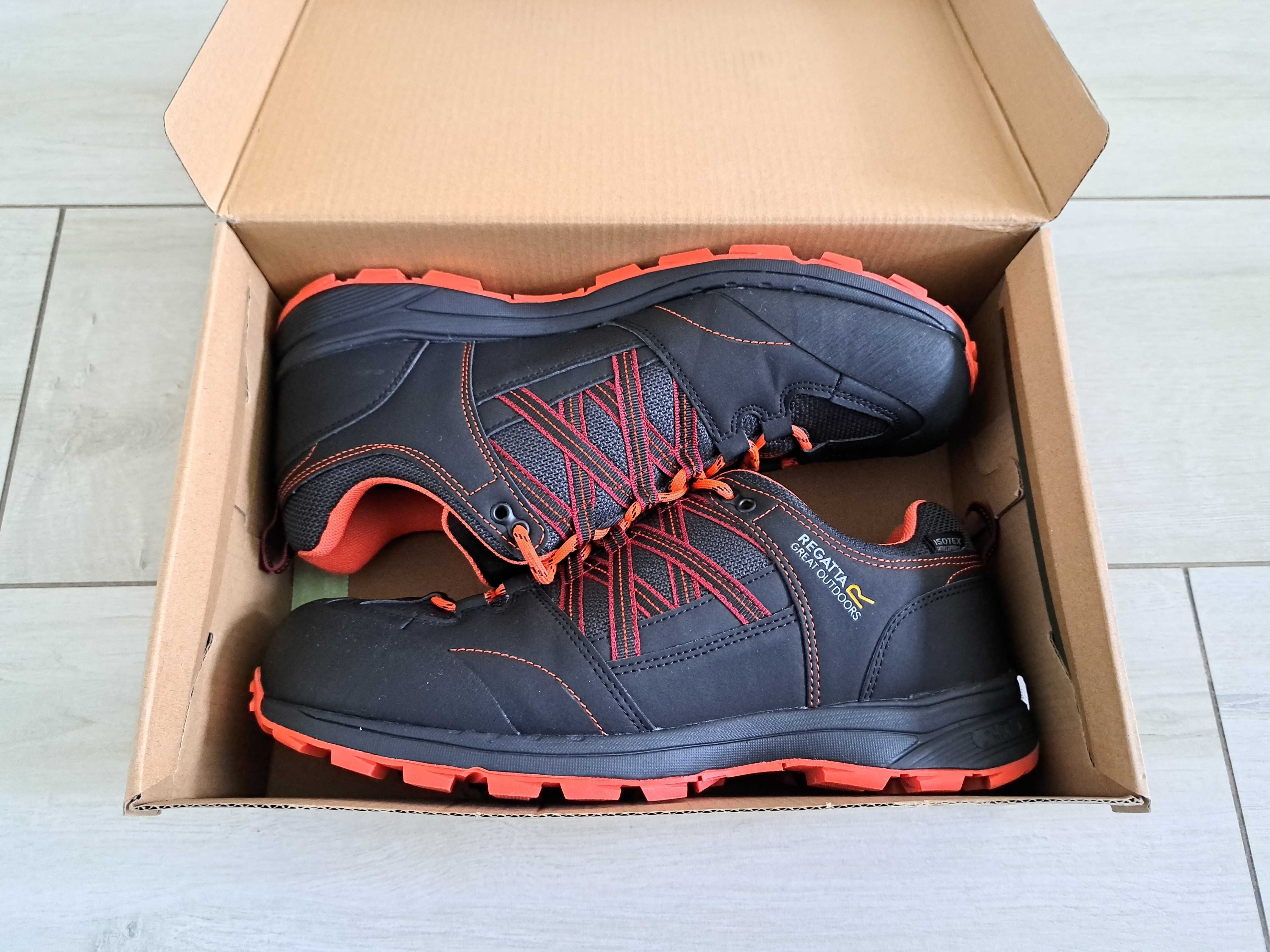 Męskie buty trekkingowe Samaris Low II Waterproof Czarno-pomarańczowy
