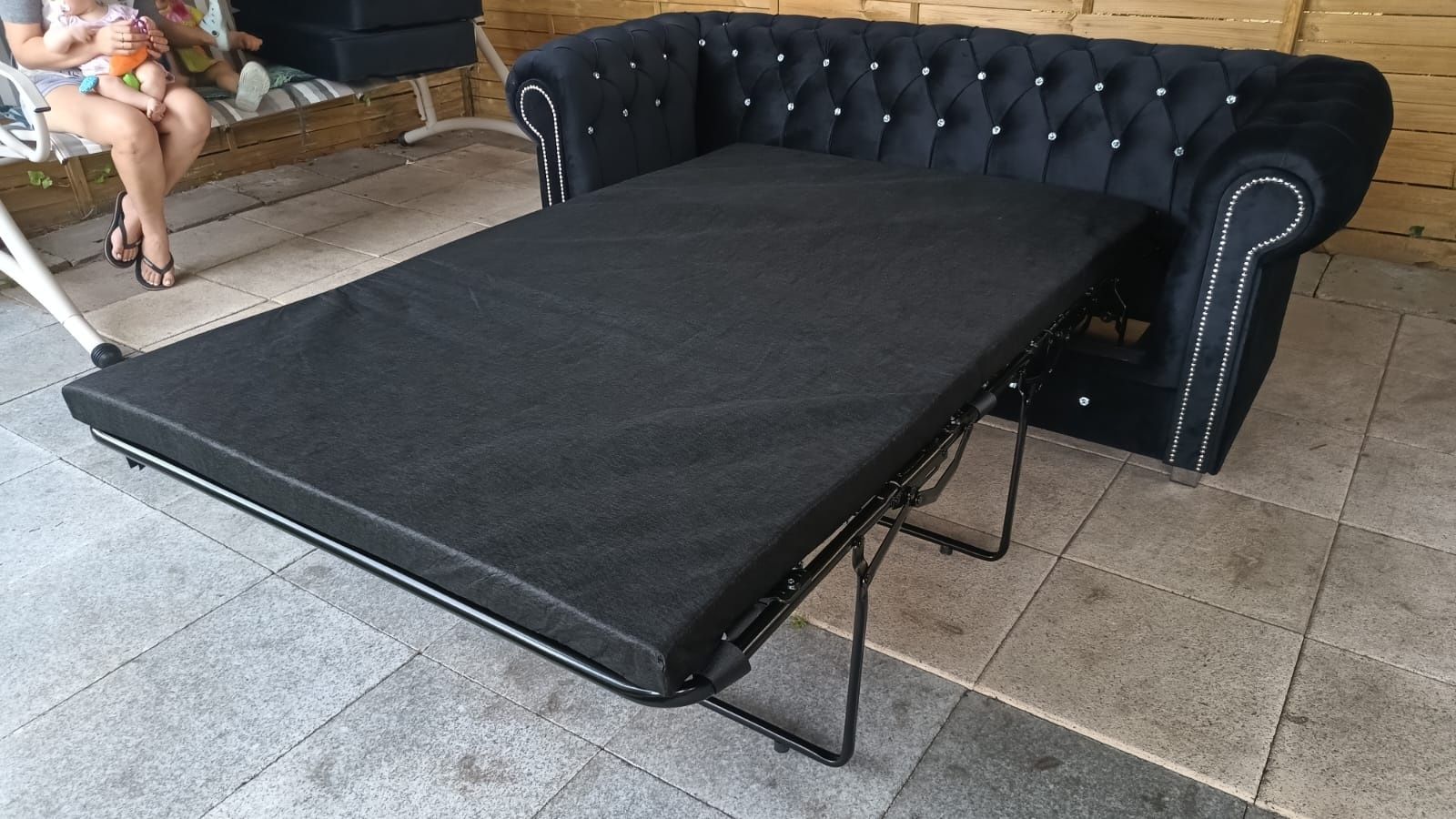 Sofa Chesterfield IV III II I. Narożnik.