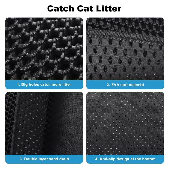 Dwuwarstwowa Wodoodporna Mata do Kuwety dla Kota 60x45 cm