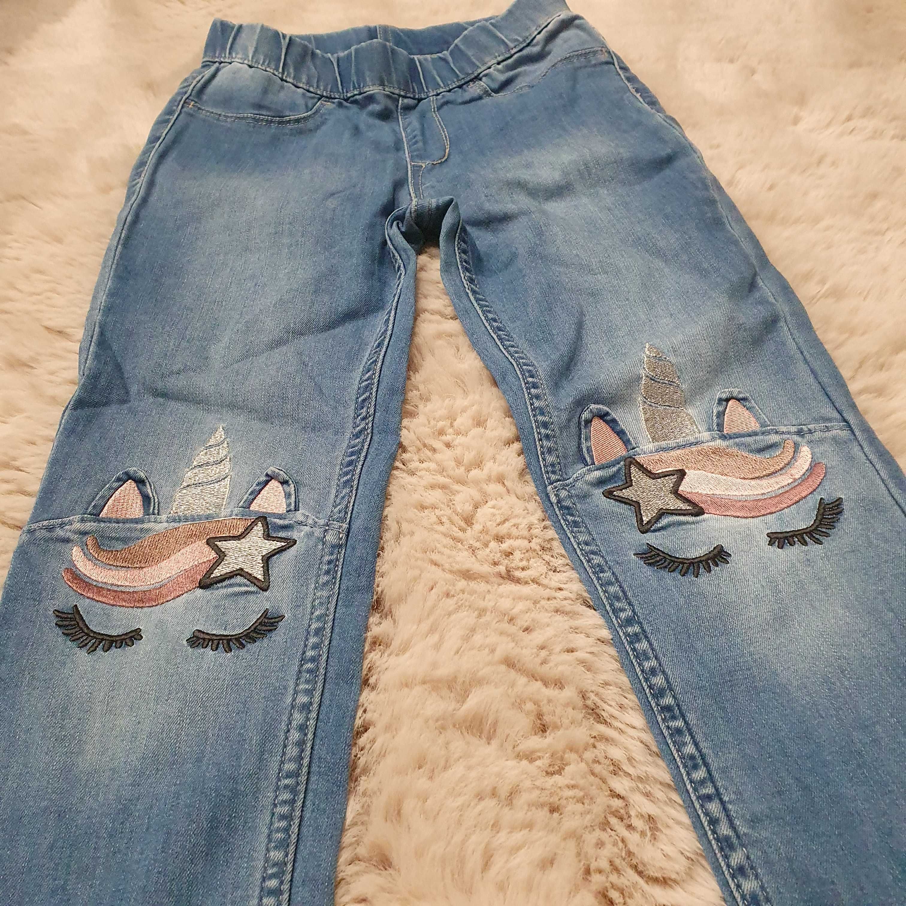 Leginsy jeansy H&M rozm. 134