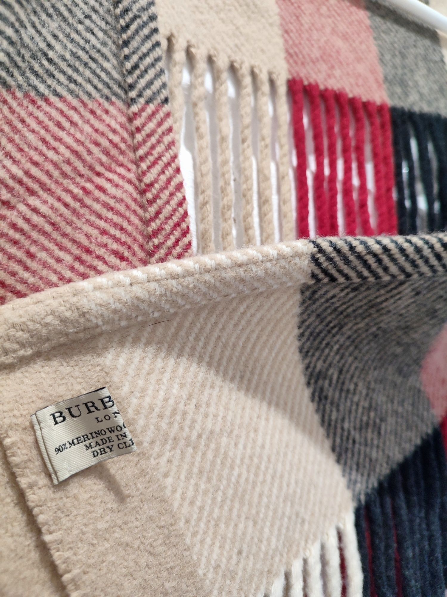 Оригінальний шарф Burberry з вовни меріноса та кашеміру