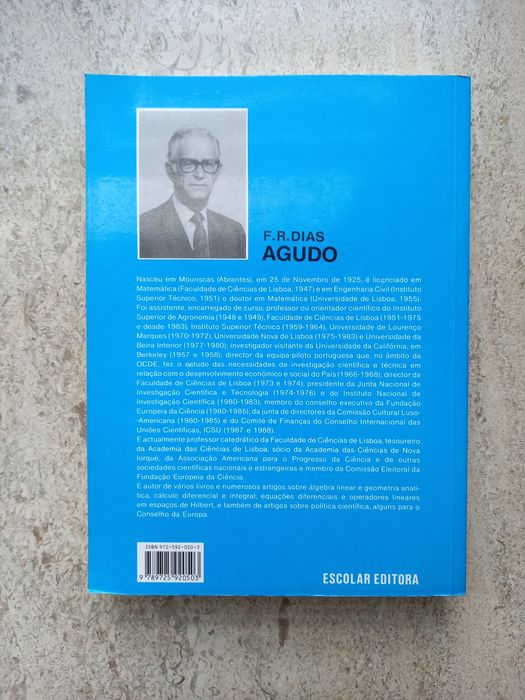 Introdução à Álgebra Linear e Geometria Analítica, F. R. Dias Agudo