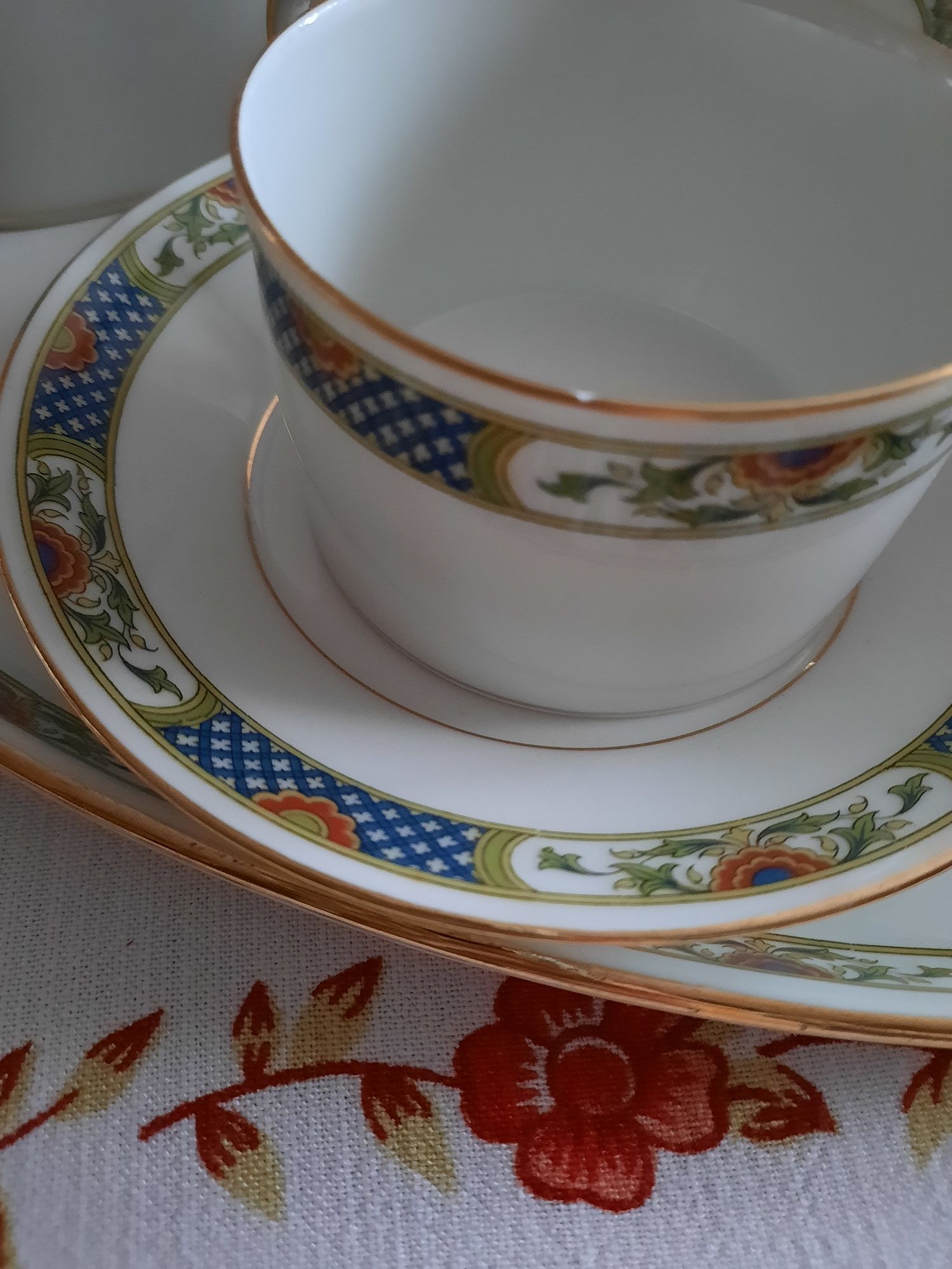 Sniadanie we dwoje ,stara porcelana Raynaud& Limoges Francja