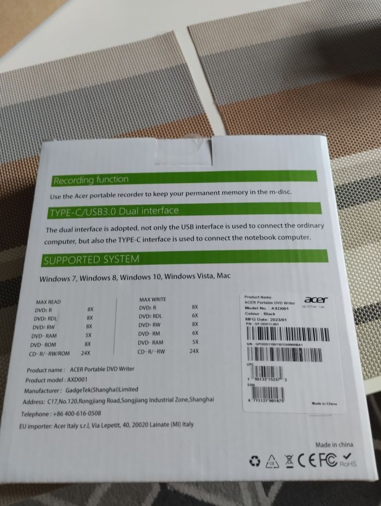 Napęd Acer GP.ODD11.001