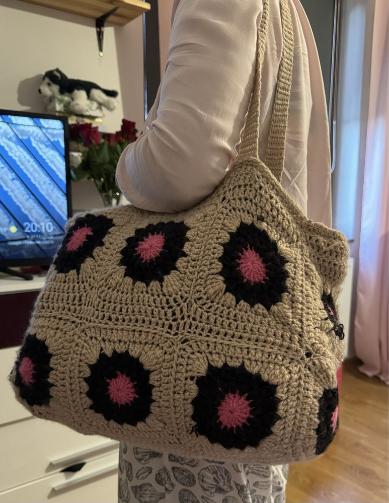 Torebka szydełkowa handmade