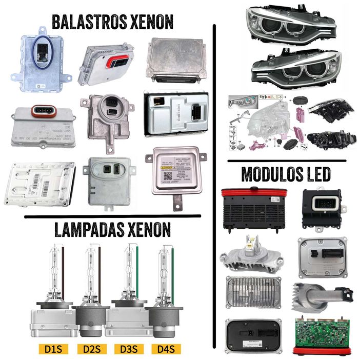 Modulos Led / Lampadas e balastros xenon D1S D2S D3S D4S D5S D8S