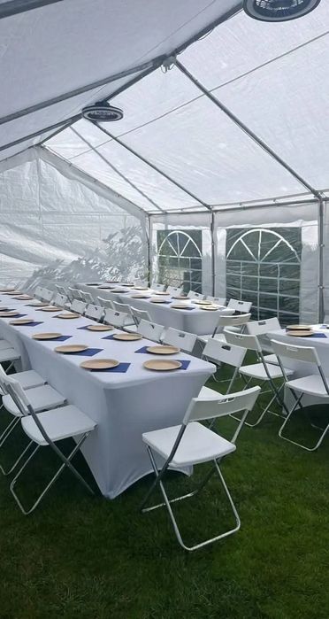 Wynajem Namiotu Okolicznościowego 4x8 /Krzeseł/Stołów cateringowych