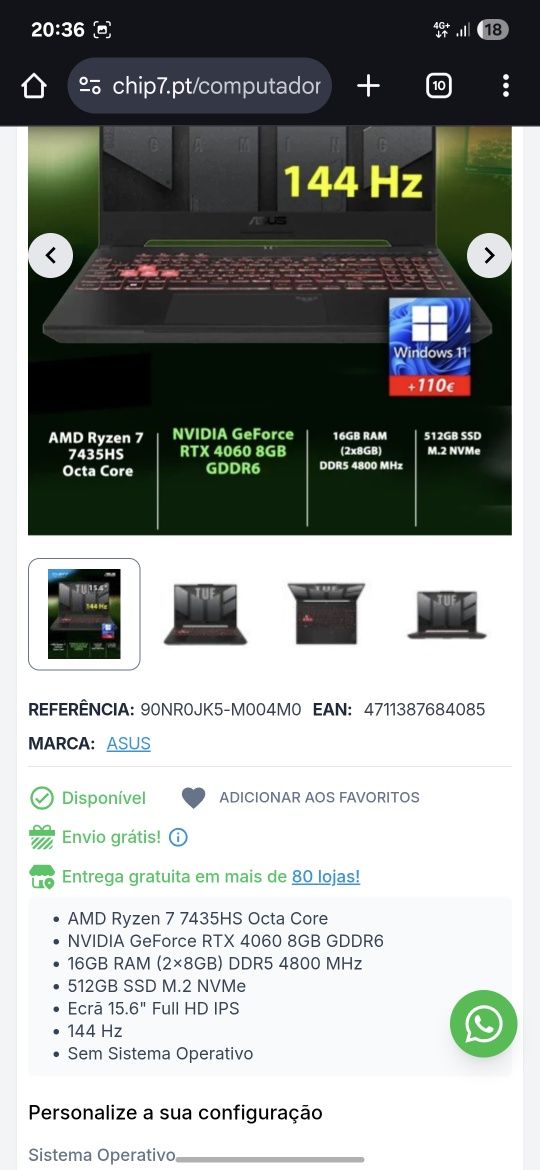 Asus TUF RTX4060
