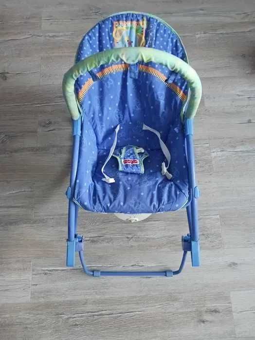 Leżaczek Fisher Price niebiesk