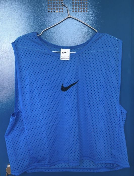 Znacznik Piłkarski Nike r.L Niebieski/Limonkowy 12 sztuk Komplet