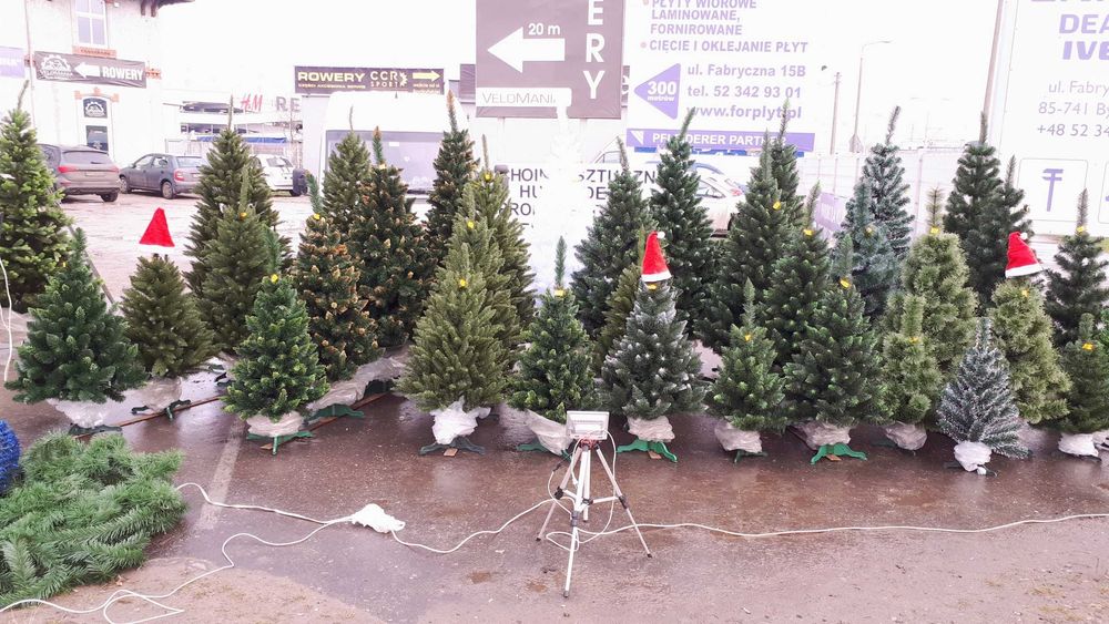 choinka sztuczna NA PNIU stoisko firmowe polski producent OKAZJA