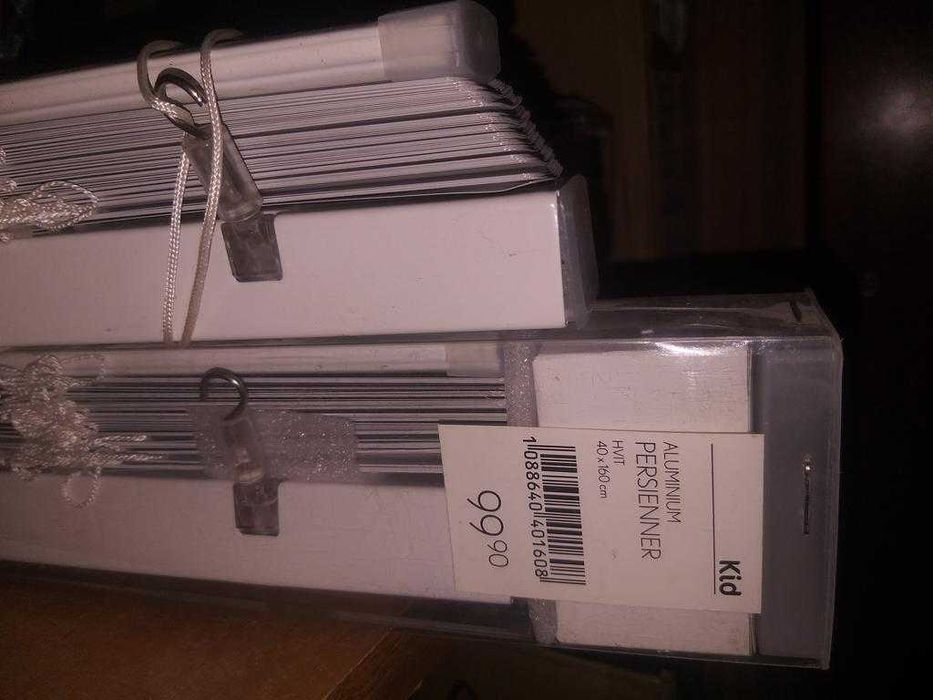 Roleta zaluzja biala wewnetrzna 40x160cm