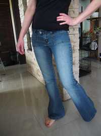 Spodnie dzwony S/M jeansowe R. Marks