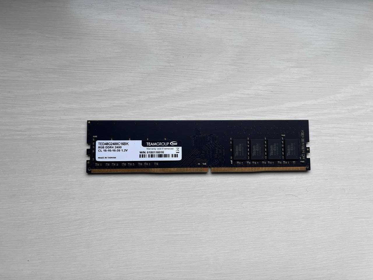 Оперативна пам'ять Team DDR4 8Gb Elite 2400MHz (TED48G2400C16BK)