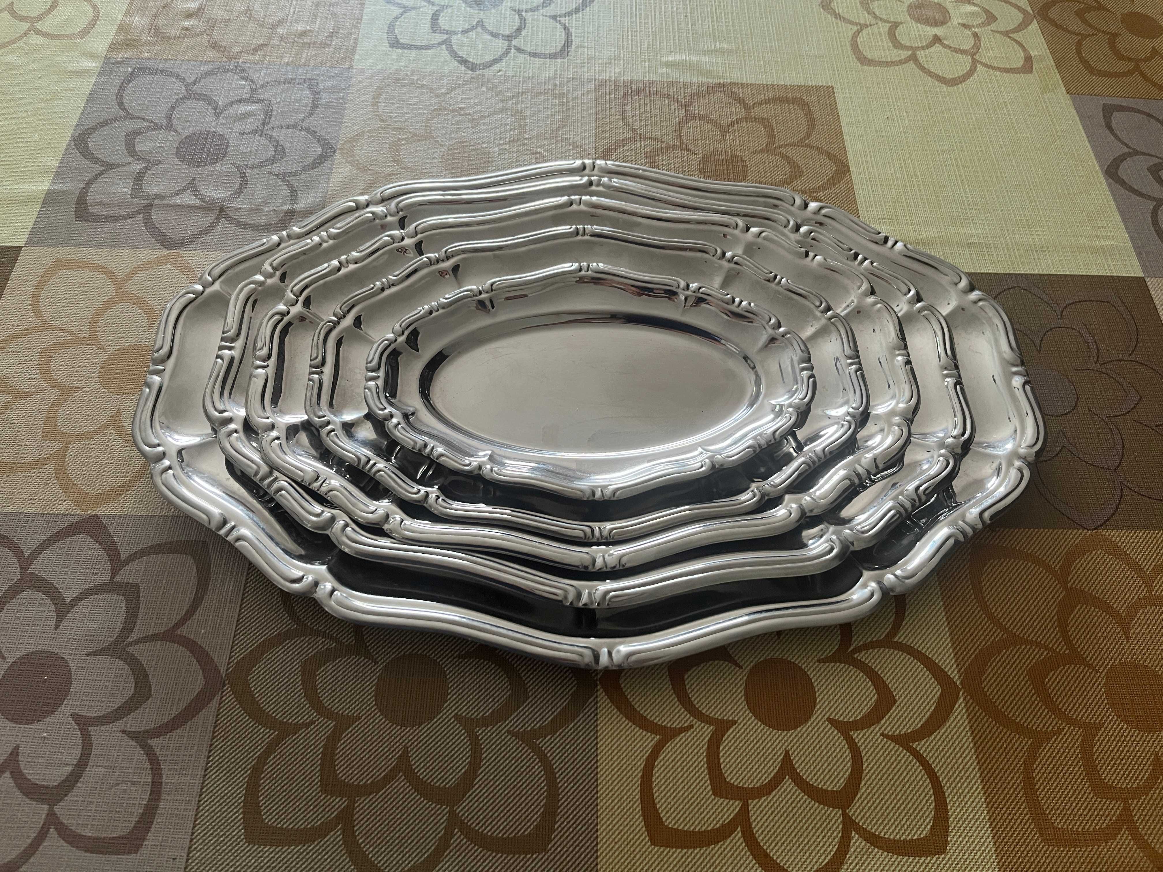 Conjunto de 5 Travessas Trabalhadas