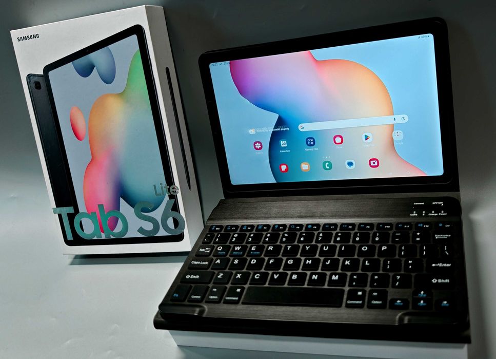 Tablet Samsung Galaxy Tab S6 Lite 4G LTE Jak Nowy Etui Klawiatur Rysik