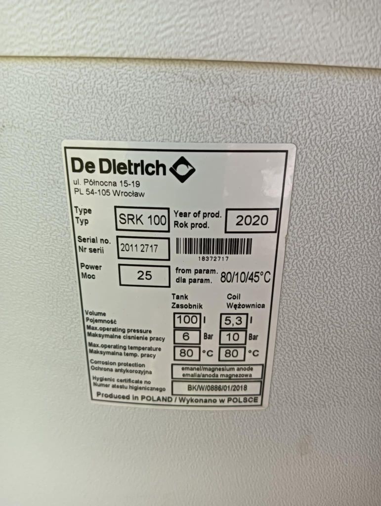 Podgrzewacz Dietrich SRK 100
