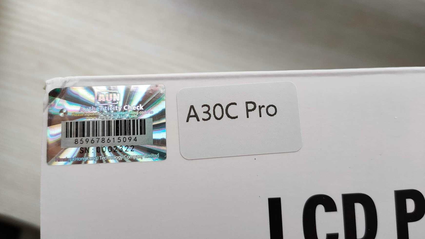 AUN A30C Pro акумуляторний автономний міні Wifi проектор
