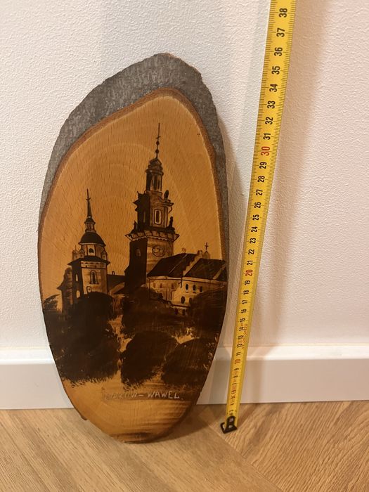 Obraz na drewnie - Wawel PRL