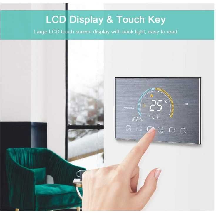 Kavolet Inteligentny termostat Wi-Fi, do kotła wodnego/gazowego