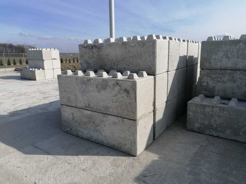 Blok betonowy "LEGO" boxy, zasieki, mur oporowy,
