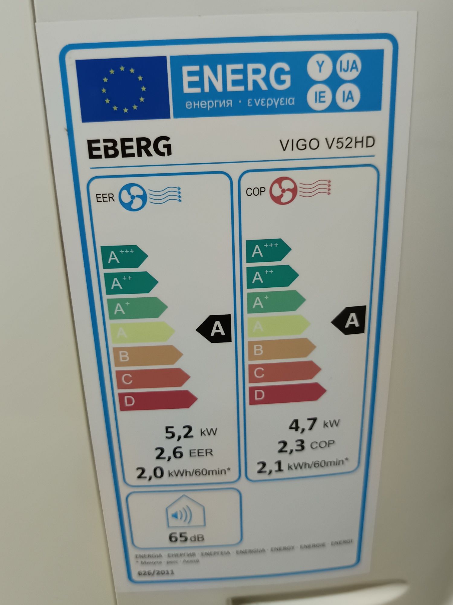 Klimatyzator przenośny eberg vigo 52hd