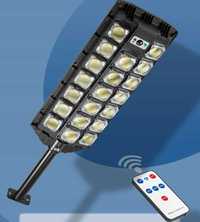 Lampa solarna uliczna czujnik ruchu 520 LED 2300W + PILOT latarnia