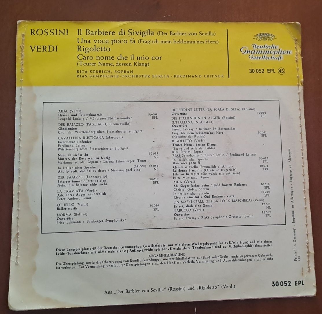 Vinil Música Clássica Deutsche Grammophon