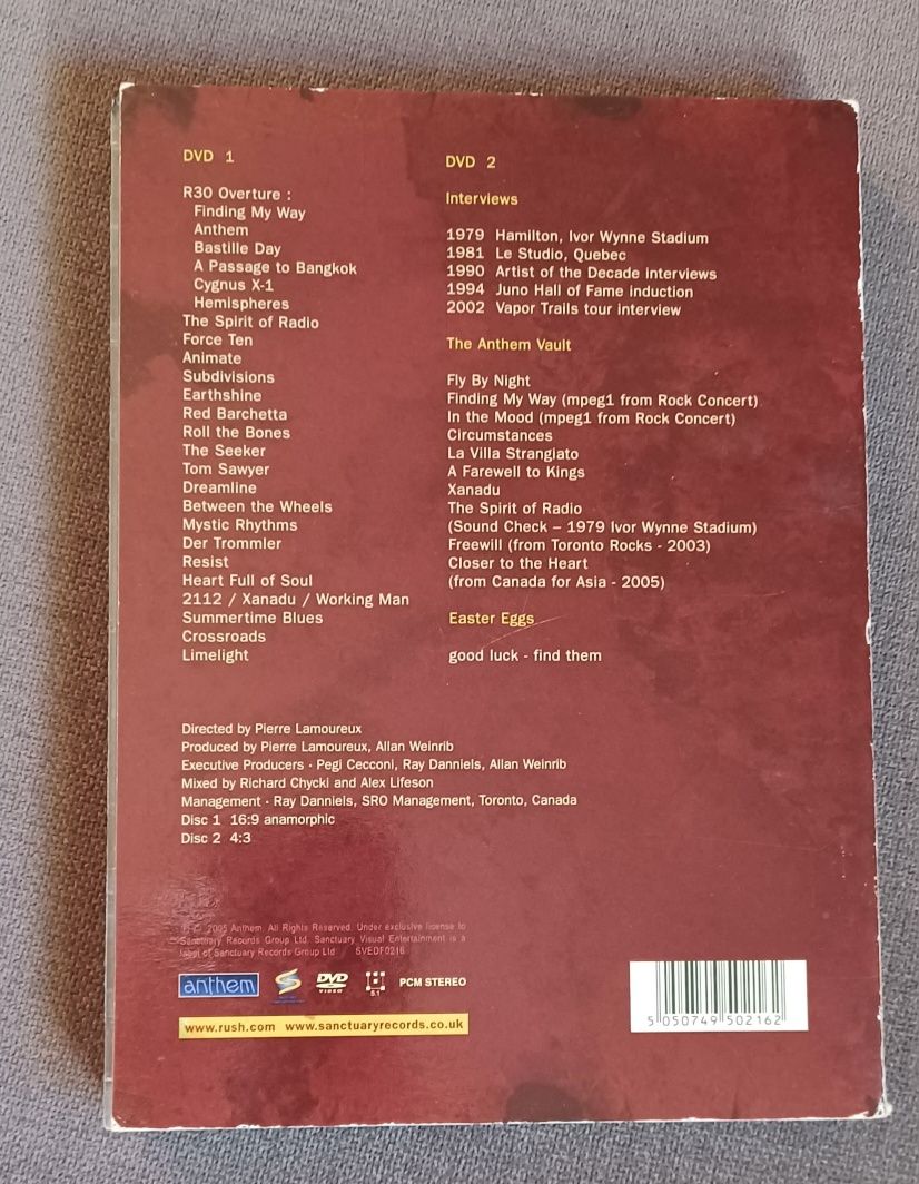 Rush R30 DVD dwupłytowe