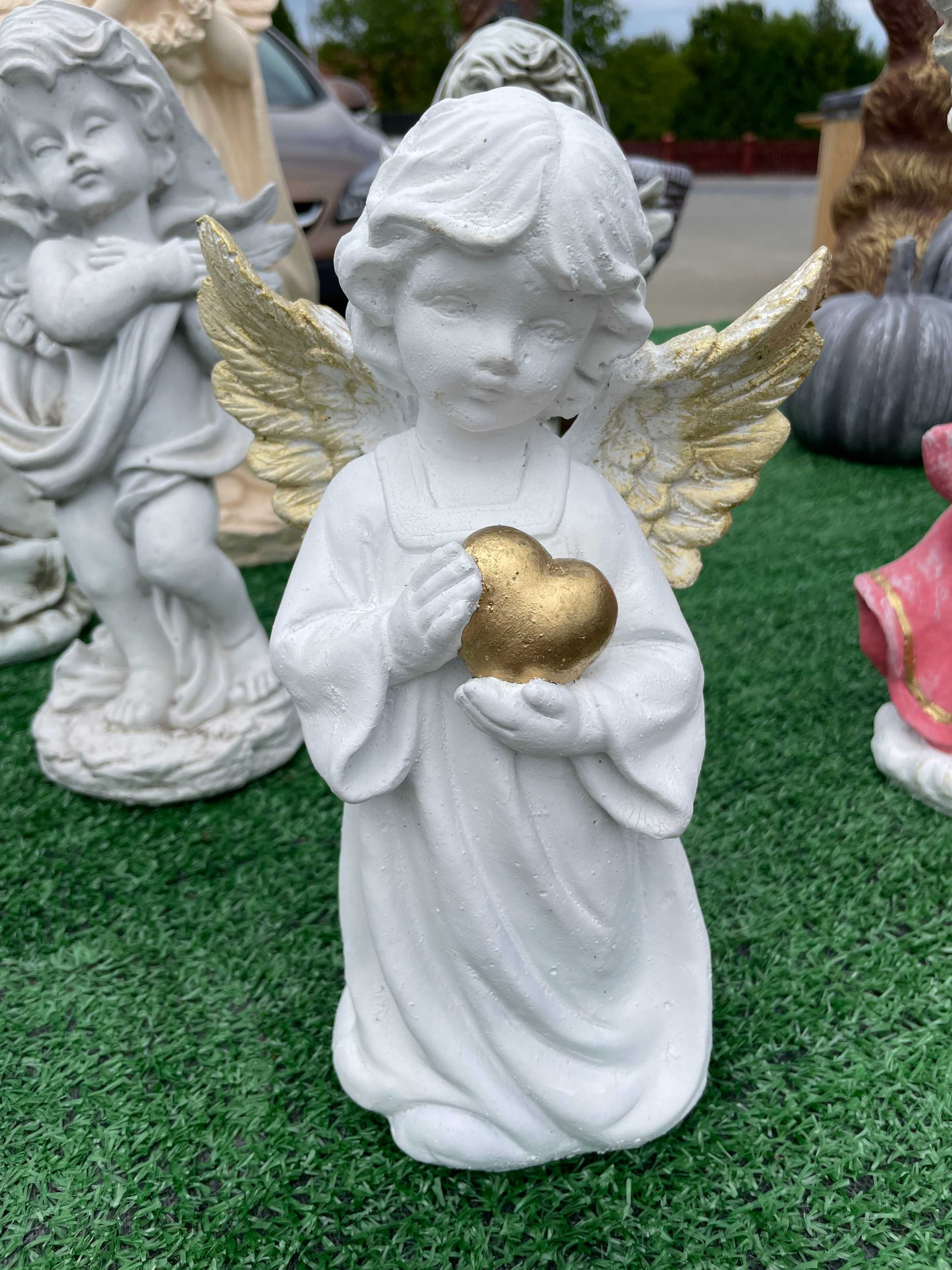 Figura betonowa anioł, figurki na cmentarz, figurka nagrobna aniołek