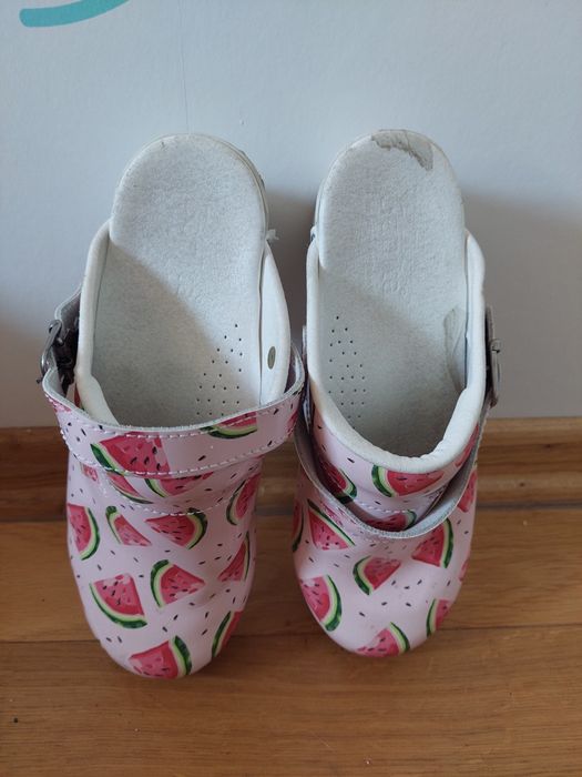Sanita Damskie buty typu Construction arbuzy watermelon r.37 chodaki d