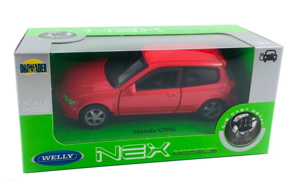 Honda Civic model WELLY 1:34 czerwony