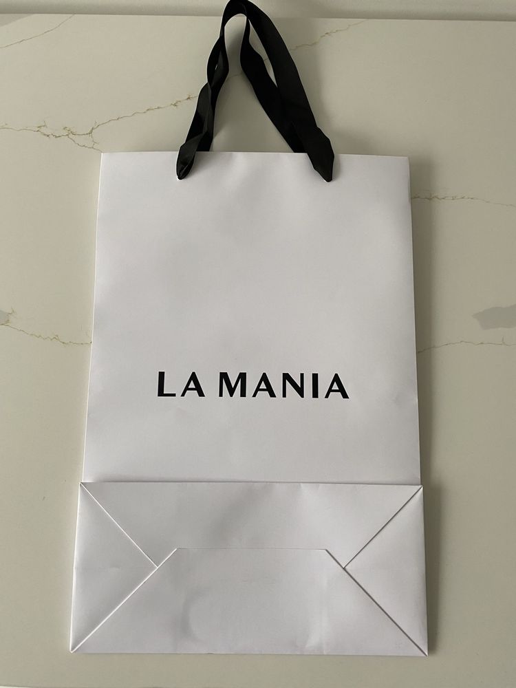 La Mania duża torba papierowa ozdobna prezentowa 30/25 cm powystawowa